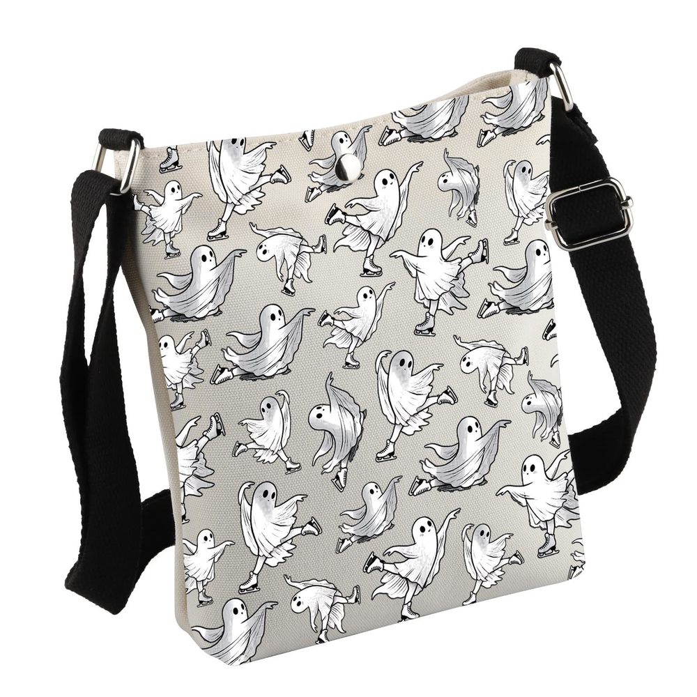Funny Ice-Skating Gift G-Host Ice-Skating Crossbody Bag Ice-Skating Lover :]